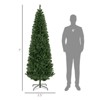 SEVOBAL Party Decorations and Accessories 7ft Artificial Christmas Tree Slim Design Effortless Storage for Holiday, Green, 48"*29.5"*82.7" - 3 of 4