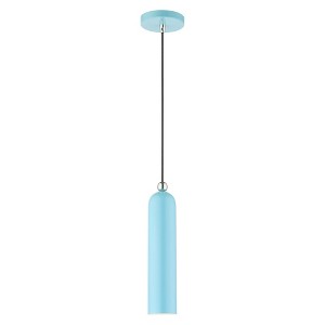 Livex Lighting Ardmore 1 - Light Pendant in  Shiny Baby Blue - 1 of 1