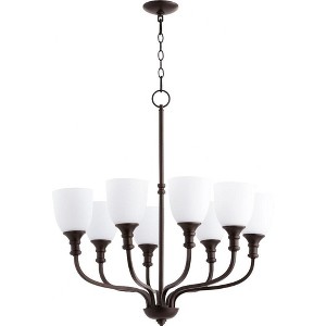 Quorum Lighting Richmond 8-Light Chandelier, 8 Blades, Oiled Bronze - 1 of 1