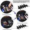 Fmeida Extra Large Makeup Case Travel Makeup Train Case Professional Makeup Artist Bag Portable Nail Organizer Box Art Supply Case with Adjustable - 4 of 4