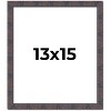 PosterPalooza | Slim Profile Brown Picture Frame - UV Acrylic, Foam Board Backing, Hanging Hardware - 2 of 4