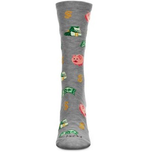 Memoi Money in the Bank Bamboo Blend Crew Sock - 1 of 3