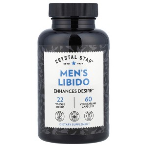 Crystal Star Men’s Libido (60 Capsules) - Herbal Sexual Health Booster for Men - Horny Goat Weed, Maca & Red Ginseng - Non-G - 1 of 4