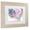 Trademark Fine Art Sheila Golden Blue Indigo Matted Framed Art - 3 of 4