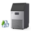 Ice maker produces 100 lbs/day, 33 lbs storage; under-counter, ready in 5-15 mins, freestanding with ice scoops and self-cleaning feature. - 2 of 4