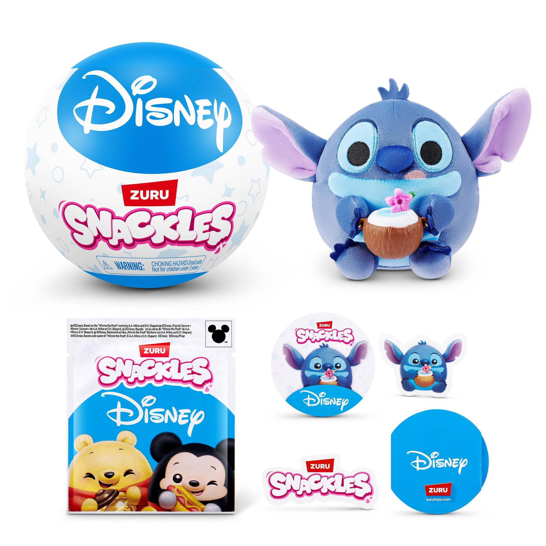 Snackles Disney 5" Capsule Stuffed Animal