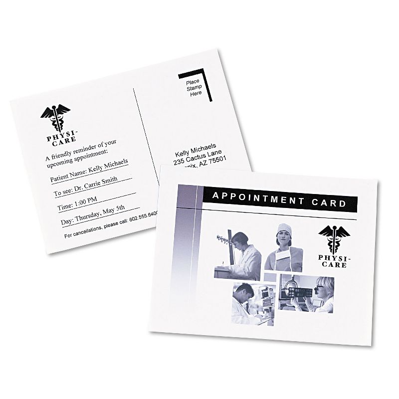 Avery Photo-Quality Glossy Postcards for Inkjet Printers 4 1/4 x 5 1/2 White 100/Pk 8383, 5 of 10