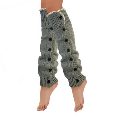 Wrapables Knee High Button Lace Leg Warmers for Boots - image 2