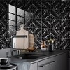 10PCS Imitation Marble Wall Tile Stickers Waterproof Oil-Proof Self-Adhesive Backsplash Tile Stickers for Kitchen Bathroom Living Room Bedroom - 2 of 4