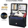 Crossbody Bag for Women with Credit Card Slots Lightweight Leather Wristlet Wallet - 4 of 4