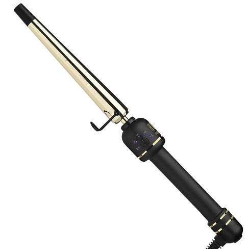 Hot Tools 24k Gold Extended Barrel Oval Tapered Curling Wand For Loose Bouncy Curls No Clamp For Quick And Easy Styling Long lasting Results Target