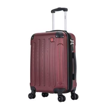 Dukap Zonix Lightweight Hardside Carry On Spinner Suitcase - Wine : Target