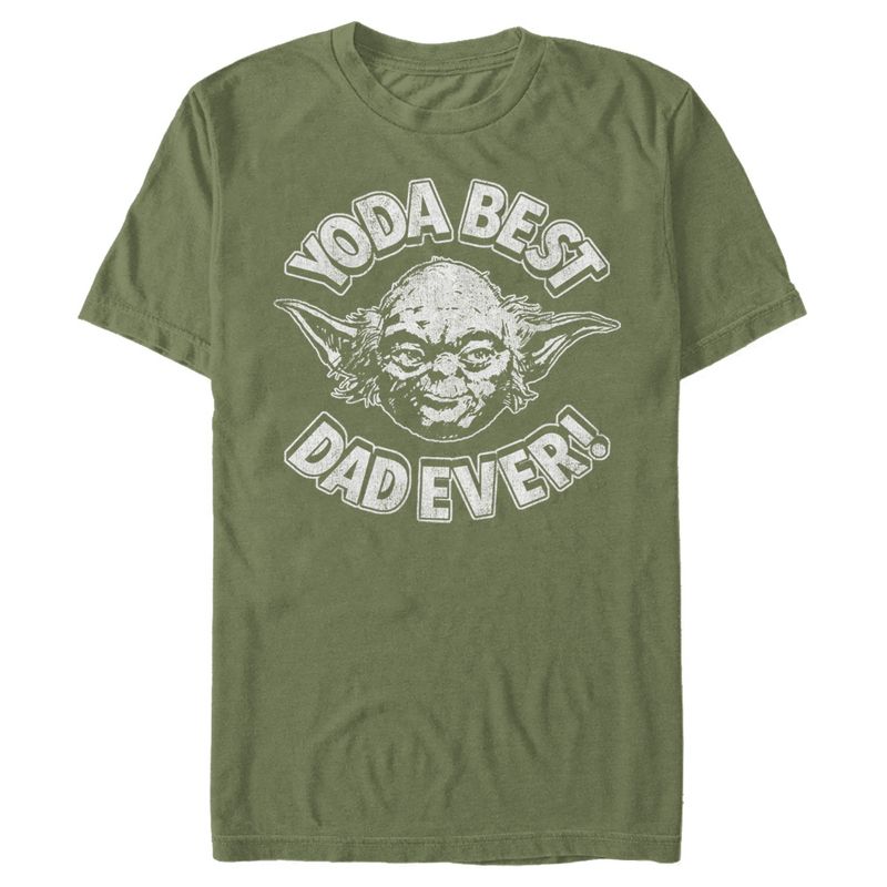 Men's Star Wars Father's Day Yoda Best Dad Ever T-Shirt, 1 of 5