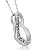 Pompeii3 1/5Ct Diamond Heart Pendant in White, Yellow, or Rose Gold - 2 of 4