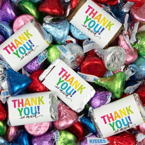 130 Pcs Thank You Candy Party Favors Hershey's Chocolate Mix (1.65 Lb ...