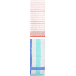 REGALWOVEN Striped Pattern Cotton Bathroom Hand Towels for Home Decor 13" x 29"/13" x 27" 2 Pcs - 1 of 4