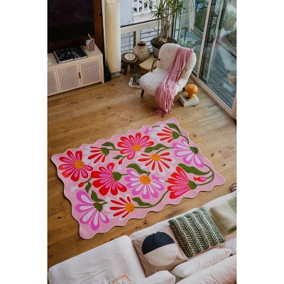 Lany Space Jessica Miller Floral Wavy Rug