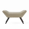 NicBex 40.75 Inch Ottoman Bench with Storage Modern Linen Bench with Tufted Top and Wooden Legs for Living Room, Bedroom, Entryway - 2 of 4