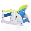 Yinvani Blue Convertible Baby Table and Chair Set with Feeding Tray and 5-Point Safety Buckle - 3 of 4