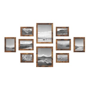 Picture Frames, Collage Picture Frames Set of 10, Two 8x10, Four 5x7, Four 4x6, Photo Frame - 1 of 4