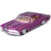 1965 Buick Riviera Lowrider Purple Metallic with Graphics "Lowriders" Series 1/26 Diecast Model Car by Maisto - 2 of 3
