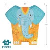 HABA Wooden Puzzle Elephant - 2 in 1 Reversible Puzzles for Kids Ages 4-6, Durable Educational Toys and Wooden Montessori Toys - 2 of 4