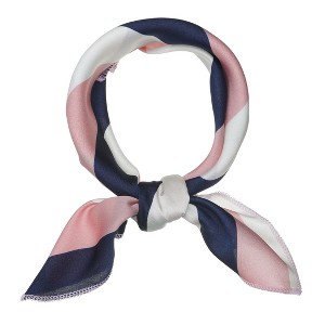 INSPIRE CHIC Women's Stripe Print Wrap Scarves Head Scarf Kerchief Neckerchief 1 Pc - 1 of 4