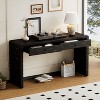 Infurnic Decorative Storage Cabinets Console Table with Storage, Wooden Table with 2 Drawers for Entryway, Hallway, Living Room, Black, 22"*15.7"*30" - 2 of 4