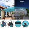 8.2x8.2 FT LED Solar Lighted Patio Offset Umbrella with Fade-resistant - 4 of 4