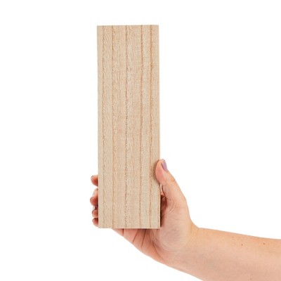 Unfinished MDF Wood Blocks for DIY Crafts, 3x10 Inch, 4 Pack