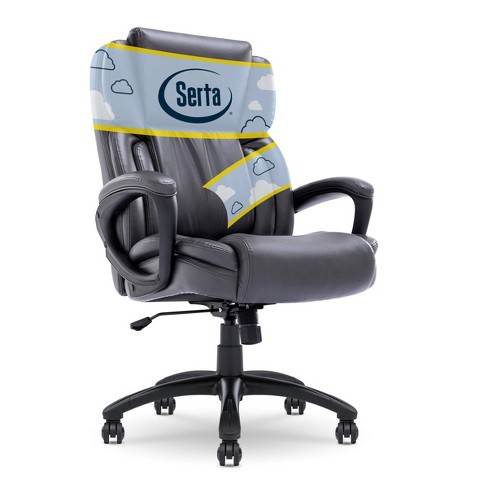 Serta gray office discount chair