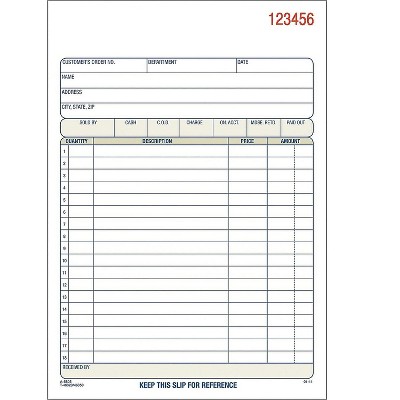 Adams Sales Orders Book 8.44"L x 5.56"W 50 Sets/Book TC5805-10