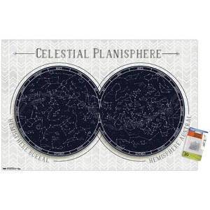 Trends International Celestial Planisphere Unframed Wall Poster Prints - 1 of 4