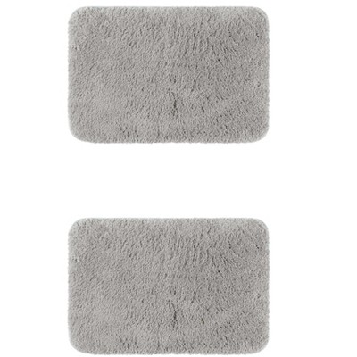 Unique Bargains Solid Soft Plush Furry Bath Mats For Bathroom Floor And ...