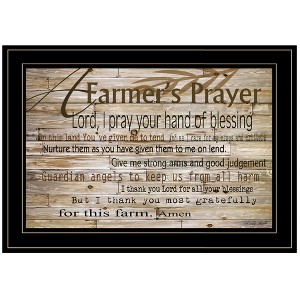 "A Farmer's Prayer" by Cindy Jacobs, Ready to Hang Framed Print, Black Frame - 1 of 1