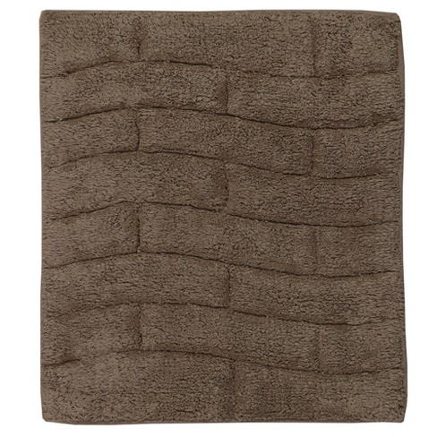 20x30 Spa Cotton Reversible Bath Rug Taupe Brown : Target