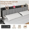 Nasitip Queen Size Industrial Bed Frame with Storage Headboard, 2 Large Drawers,No Box Spring Needed, Easy Assembly - 2 of 4