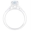 Pompeii3 Platinum 1Ct Emerald Cut Diamond Solitaire Engagement Ring Lab Created - 3 of 4