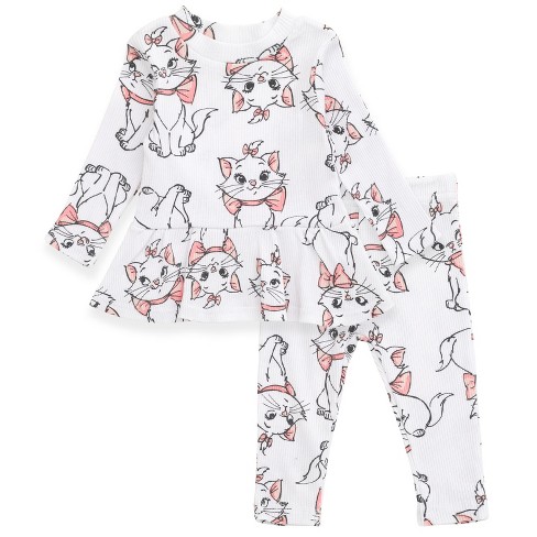 Disney The Aristocats Marie Newborn Baby Girls Bodysuit Pants And