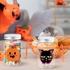14PCS Halloween Small Plastic Candy Jar with Lid Pumpkin Ghost Sticker, DIY Sugar Storage - 4 of 4