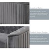 TiramisuBest 64.3" Velvet Upholstered Loveseat Sofa,Modern Loveseat Sofa with Thick Removable Seat Cushion - 4 of 4