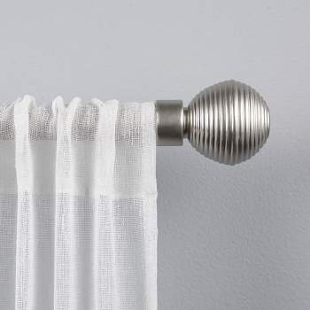 Exclusive Home Modern Layer 1" Curtain Rod and Coordinating Finial Set