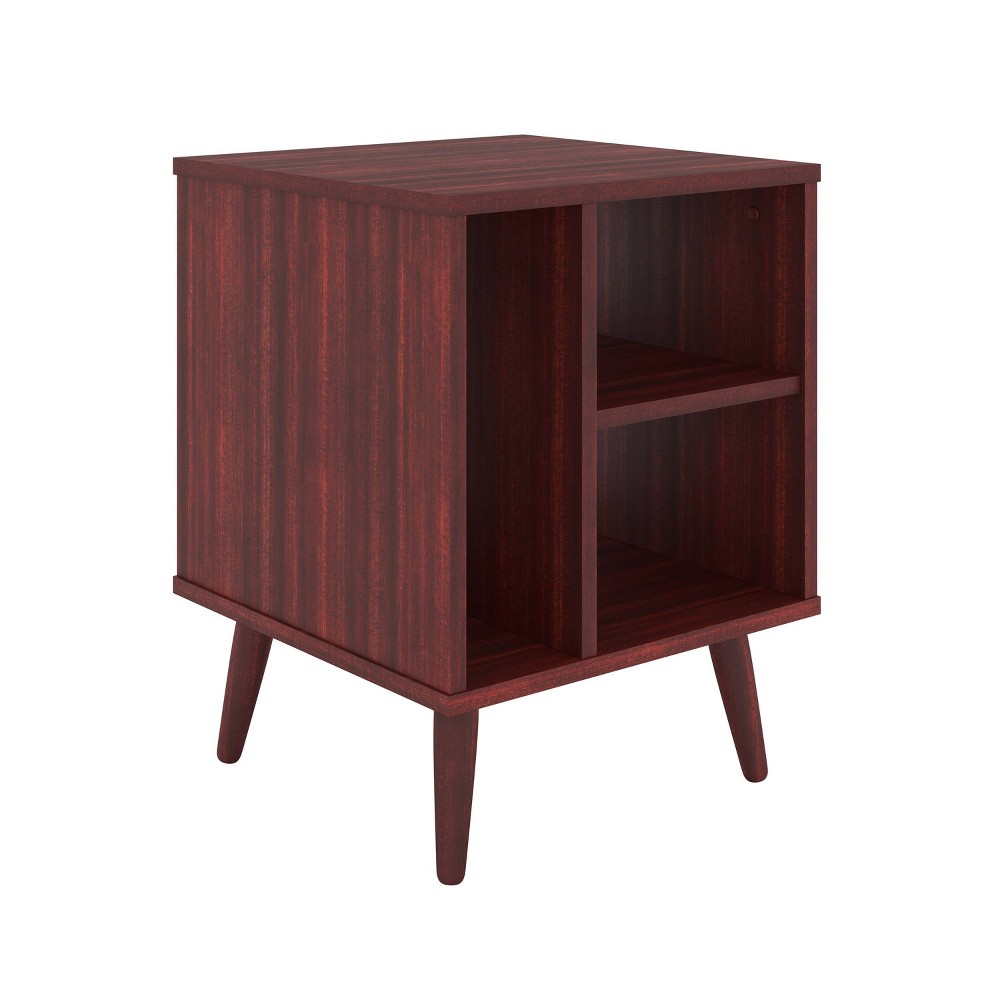 Photos - Storage Сabinet Warson Mid-Century Cubby Style Nightstand Cherry - Boyd Sleep Eco Dream: O