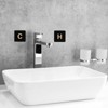 Unique Bargains Acrylic Self-Adhesive Faucets Sink  Waterproof C/H Water Label - 4 of 4