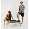 JumpSport 350 PRO Fitness Trampoline, Cardio Workout, No-Tip Arched Legs Home Gym Equipment, Adjustable Bungees & 60 Day Trial Video, 39", Graphite - 3 of 4