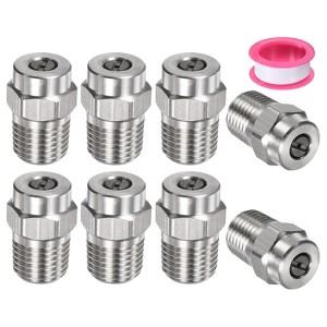 Unique Bargains Stainless Steel Corrosion Resistant Pressure Washer Nozzles 8 Pcs - 1 of 4