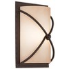 Minka Lavery Rustic Wall Light Sconce Aspen Bronze Hardwired 9 1/4" Fixture "X" Wire Design Scavo Glass Shade for Bedroom Bathroom - 2 of 4