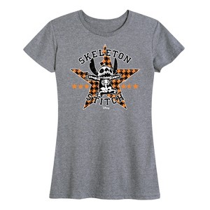 Women's - Lilo and Stitch - Skeleton Stitch Short Sleeve Graphic T-Shirt - 1 of 4