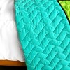 Slickblue 3 Piece Full/Queen, Soft Vermicelli Quilted Quilt and Shams, Quilt Set, Vertical Stripes, 9 Options - 4 of 4
