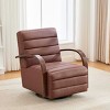 Swivel Accent Chair,Modern 360° Upholstered Lounge Chair with Solid Wood Armrests and Tufted Seat for Living Room Bedroom Office-Baofuwish - 3 of 4